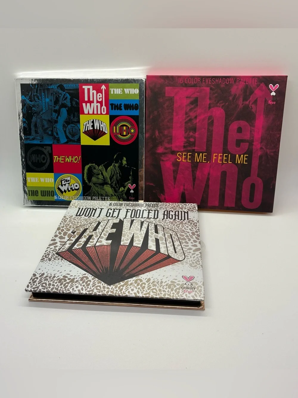 THE WHO EYESHADOW PALETTES, BUNDLE OF 3 NEW
